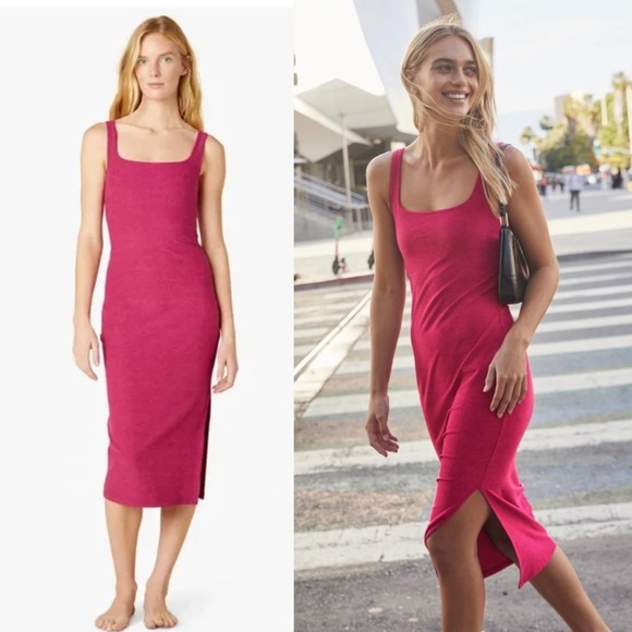 Beyond Yoga Other - BEYOND YOGA Spacedye Icon Midi Dress dragonfruit sangria pink Magenta Size Small